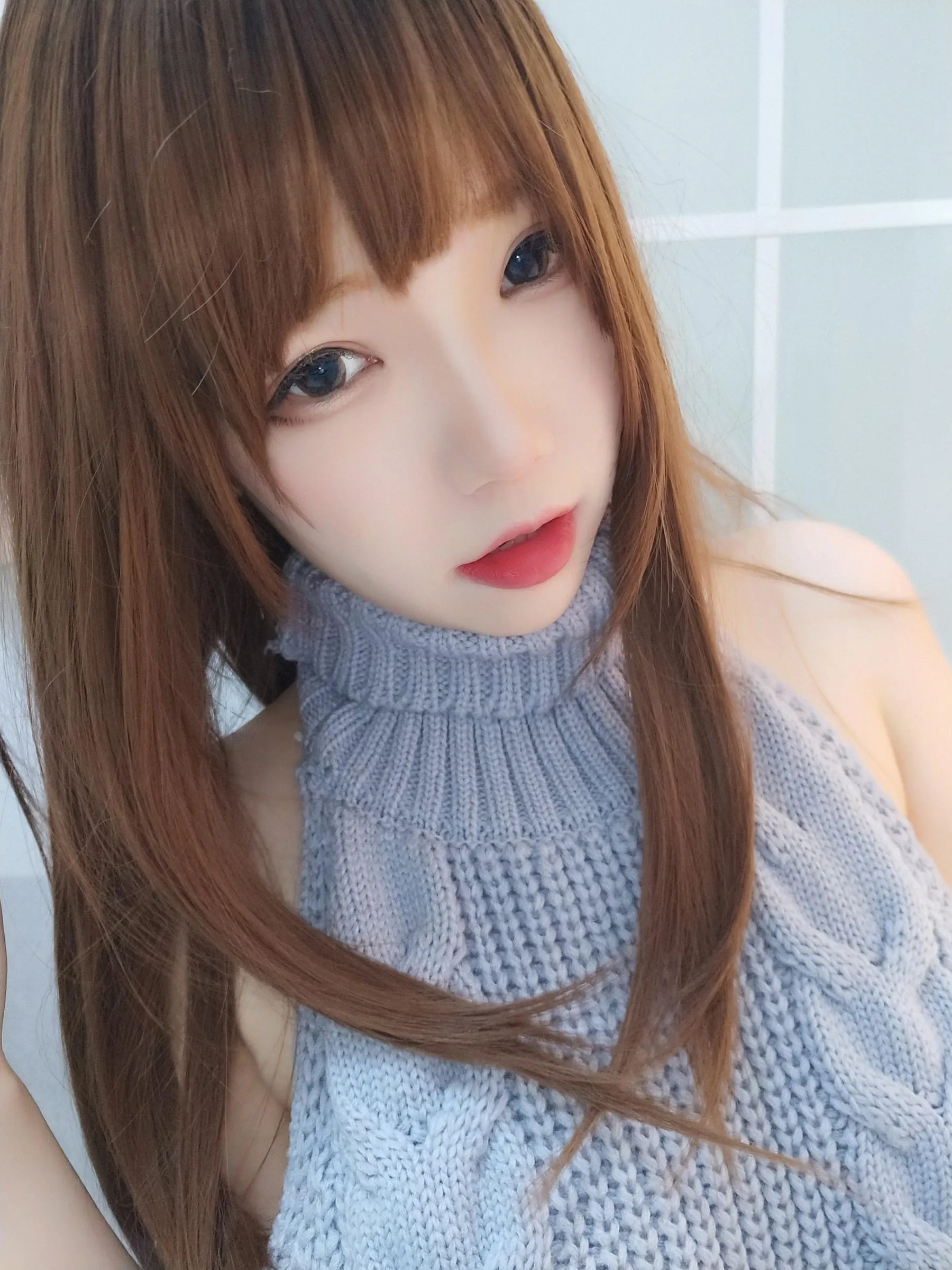 雪晴Astra – 自撮Vol.23 黑丝漏背毛衣[23] [42P]插图9